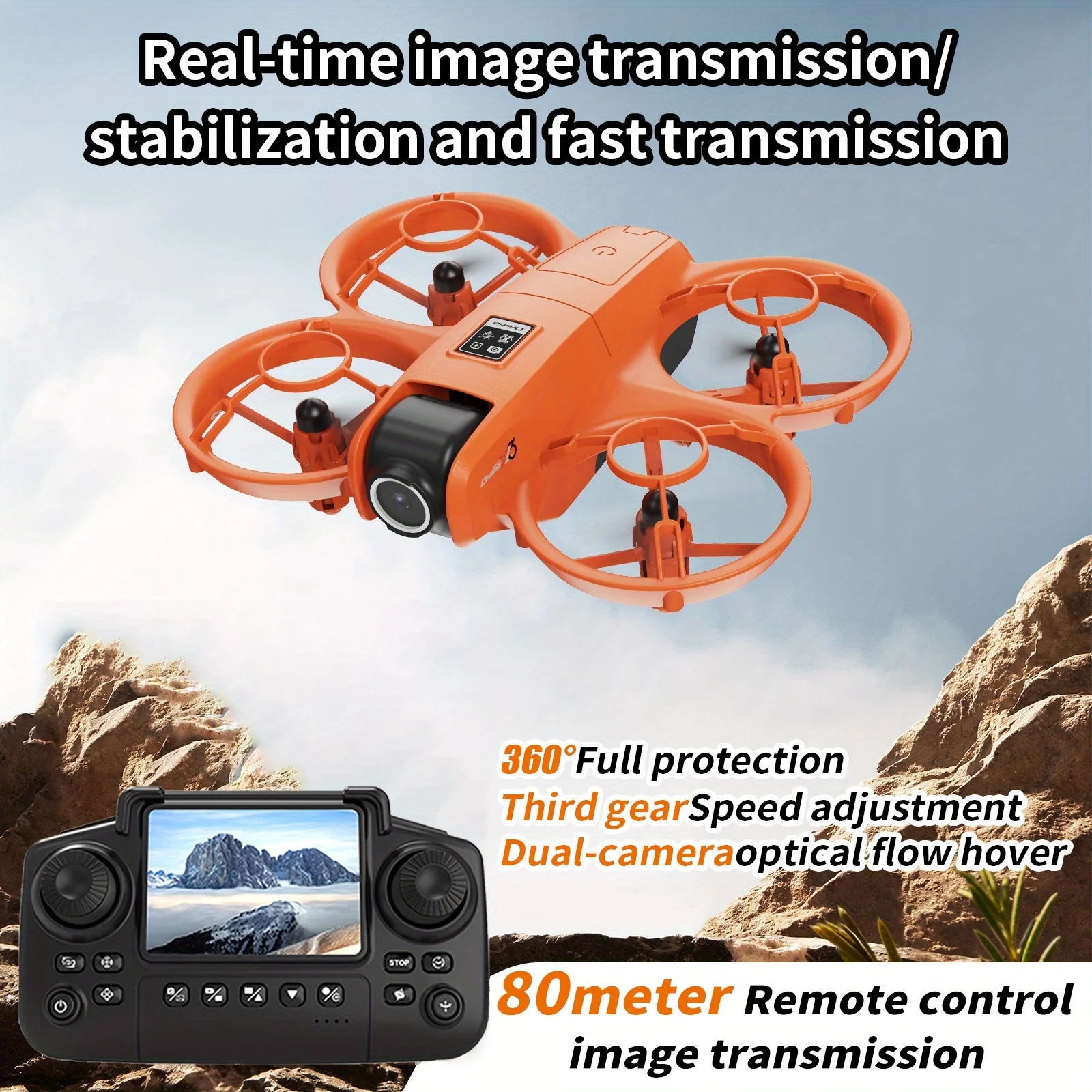 Drone Battery Adapter - YL3 Foldable Travel Drone, HD Dual